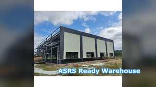 Struttura in acciaio per magazzino ASRS 30x80x13m