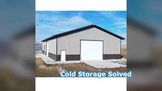 Steel Cold Storage Warehouse 30x60m