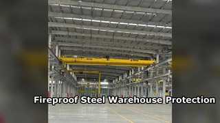 Fireproof Rock Wool Steel Warehouse Storage Solution