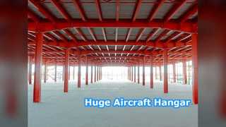 60m Aircraft Hangar Steel Frame 7200sqm