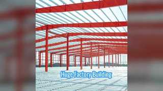 40m Wide Steel Factory Building Crane Ready